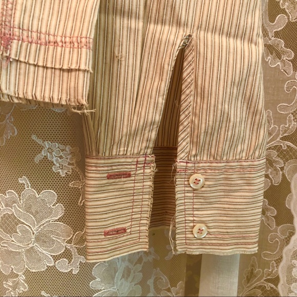 JOHNNY WAS * 3J Workshop Cream Embroidered Shirt - Picture 8 of 11